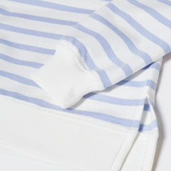 MANGO BLUE STRIPED COTTON BLEND SWEATSHIRT 2515