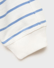 MANGO BLUE STRIPED COTTON BLEND SWEATSHIRT 87045963