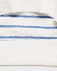 MANGO BLUE STRIPED COTTON BLEND SWEATSHIRT 87045963