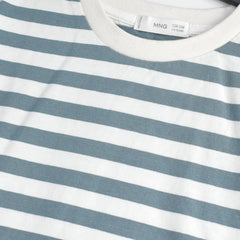 MANGO BLUE STRIPED GIRLS T-SHIRT 24