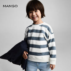 MANGO BLUE STRIPED KODAK SWEATSHIRT 3273