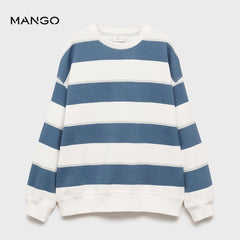 MANGO BLUE STRIPED KODAK SWEATSHIRT 87093638