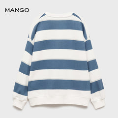 MANGO BLUE STRIPED KODAK SWEATSHIRT 87093638