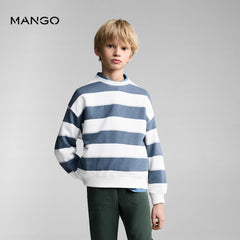 MANGO BLUE STRIPED KODAK SWEATSHIRT 87093638