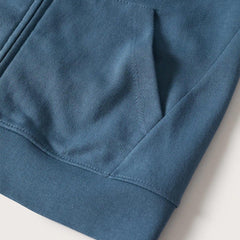 MANGO BLUE ZIIPED HOODIE 1030