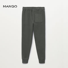MANGO BOYS KHAKI COTTON JOGGER STYLE TROUSER 3254