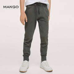 MANGO BOYS KHAKI COTTON JOGGER STYLE TROUSER 3254