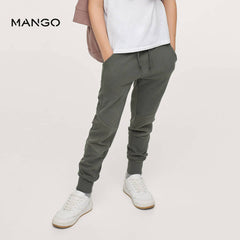 MANGO BOYS KHAKI COTTON JOGGER STYLE TROUSER 3254