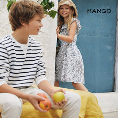 MANGO STRIPED ORGANIC COTTON SWEATSHIRT