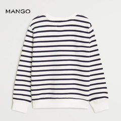 MANGO STRIPED ORGANIC COTTON SWEATSHIRT