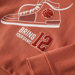 MANGO BURNT ORANGE BRING YOUR GAME SWEATSHIRT