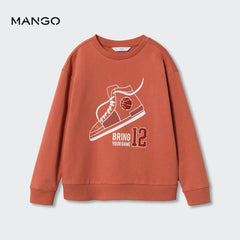 MANGO BURNT ORANGE BRING YOUR GAME SWEATSHIRT