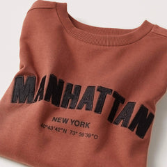 MANGO BURNT ORANGE MANHATTAN SWEATSHIRT 2506