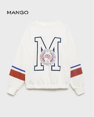 MANGO CAMPUS QUEENS PRINTED SWEATSHIRT 17013295