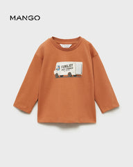 MANGO CARAMEL FUN & JOY T-SHIRT