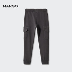MANGO CHARCOAL CARGO JOGGER TROUSER 57062518