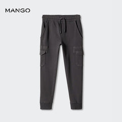 MANGO CHARCOAL CARGO JOGGER TROUSER 57062518