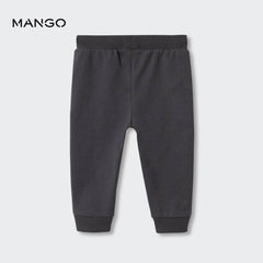 MANGO CHARCOAL COTTON JOGGER TROUSER-1068