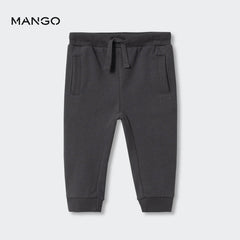 MANGO CHARCOAL COTTON JOGGER TROUSER-1068