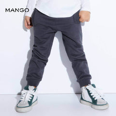 MANGO CHARCOAL COTTON JOGGER TROUSER-1068