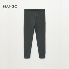MANGO CHARCOAL COTTON SLIM FIT JOGGING TROUSER 87093255