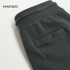 MANGO CHARCOAL COTTON SLIM FIT JOGGING TROUSER 87093255