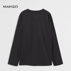 MANGO CHARCOAL FINAL RACE PRINTED TSHIRT