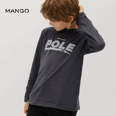 MANGO CHARCOAL FINAL RACE PRINTED TSHIRT