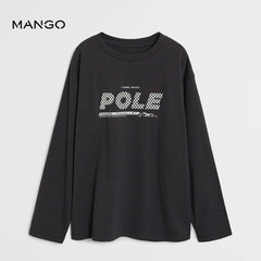 MANGO CHARCOAL FINAL RACE PRINTED TSHIRT