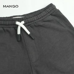 MANGO CHARCOAL GREY COTTON SHORTS
