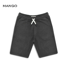 MANGO CHARCOAL GREY COTTON SHORTS
