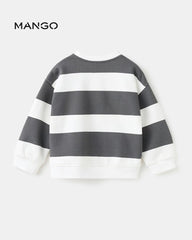 MANGO CHARCOAL STRIPED CHAMPION SWEATSHIRT