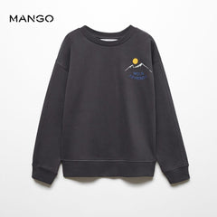 MANGO CHARCOAL WILD JOURNEY SWEATSHIRT