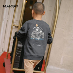 MANGO CHARCOAL WILD JOURNEY SWEATSHIRT