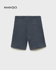 MANGO CHARCOAL ZIP POCKETS BERMUDA SHORTS 87037705