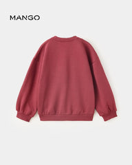 MANGO CHERRY EMBROIDERED DETAILS SWEATSHIRT