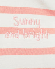 MANGO CORAL RED STRIPED SUNNY SWEATSHIRT 87065963