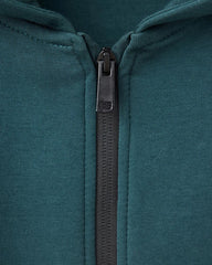 MANGO DARK GREEN ZIPPR HOOD 37044428
