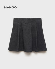 MANGO DARK GREY COTTON SKIRT 17094420