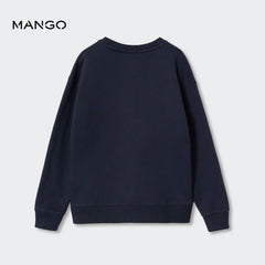 MANGO DARK BLUE SPACE RACE SWEATSHIRT