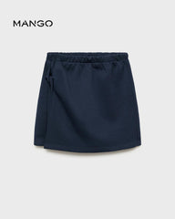 MANGO DARK NAVY COTTON SKORT