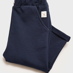 MANGO DARK NAVY ELASTIC WAIST TROUSER 77093667