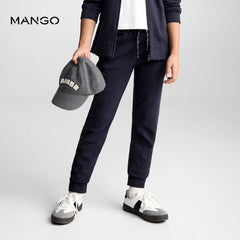 MANGO DARK NAVY FRANCIA JOGGER STYLE TROUSER 77083271