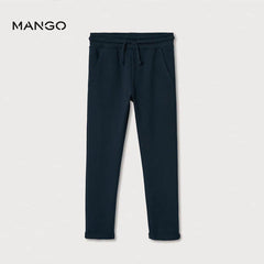 MANGO DARK NAVY JOGGER STYLE TROUSER 37001059