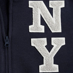 MANGO DARK NAVY NYC PRINTED HOODIE