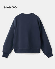 MANGO DARK NAVY PRINTED SWEATSHIRT 17036343