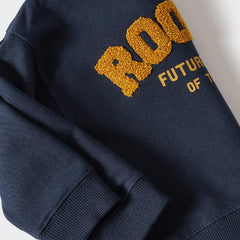 MANGO DARK NAVY ROOKIE TEXTURED SWEATSHIRT 31274