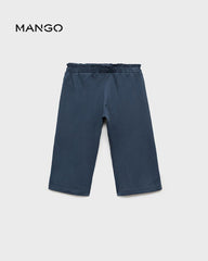 MANGO DARK NAVY STAIGH BOW TROUSER 87065962