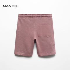 MANGO BAZAAR ELASTIC WAIST BERMUDA SHORTS 67067711