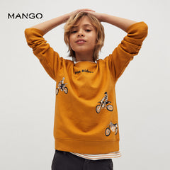 MANGO FREE RIDERS PRINTED SWEATSHIRT